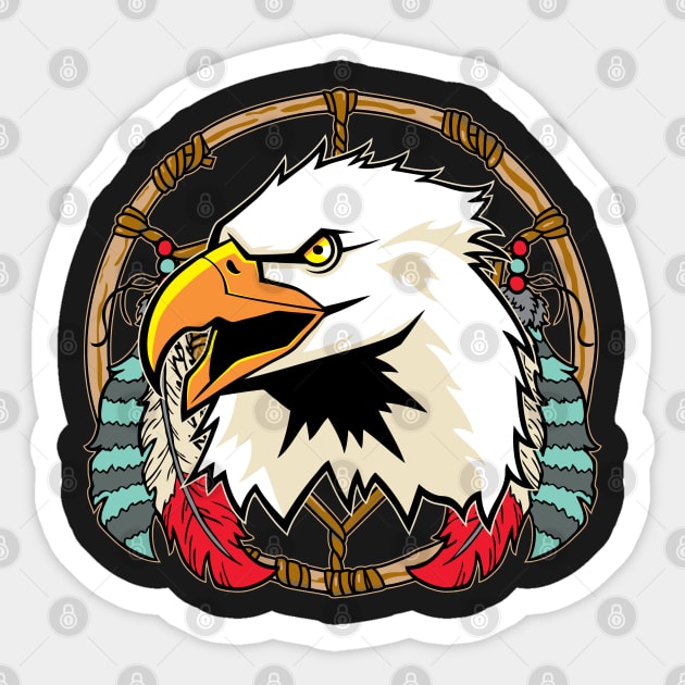 Eagle Dreamcatcher Sticker by RadStar